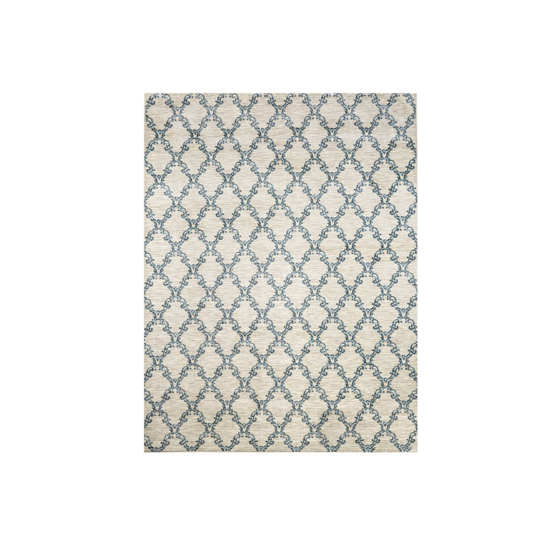 Tapis gris clair / bleu Mcdavid, Rectangle 5 pi x 8 pi