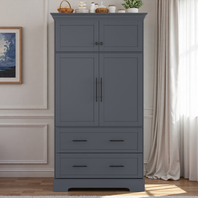 Kitchen Pantry With 2 Cabinets And Drawers