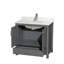 Ensemble de meuble-lavabo simple 36 po avec plateau en quartz Sheffield-100481462-100481463-100500126