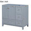 [Cabinet seulement] Meuble-lavabo (lavabo non inclus)-1515105458
