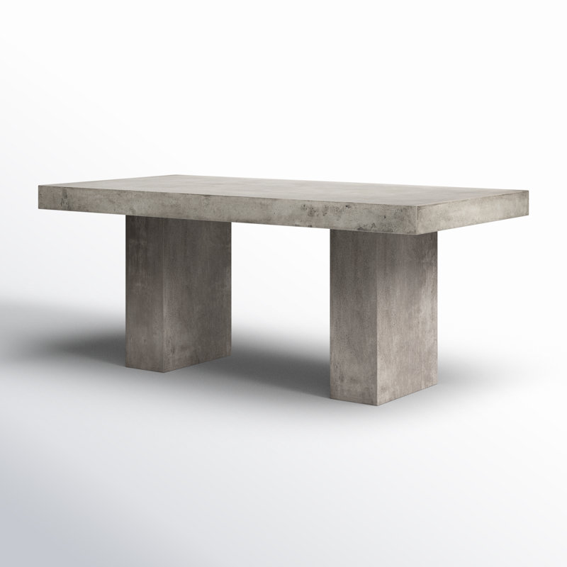 Kareen Pedestal Dining Table, Dark Gray, Bar Table (41.75" Height), 70.75" L x 35.5" W