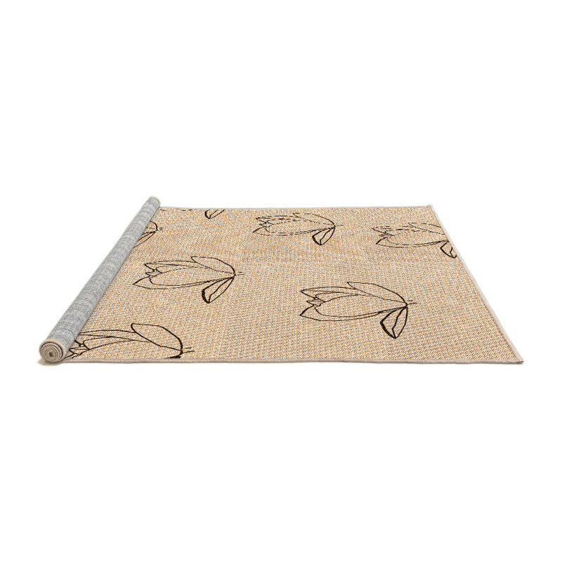 Tapis 100% à motifs lavables à la machine 2989 Pat1862-ORG, Rond 5 pi