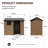 Eight by Six Sliding Door Shed