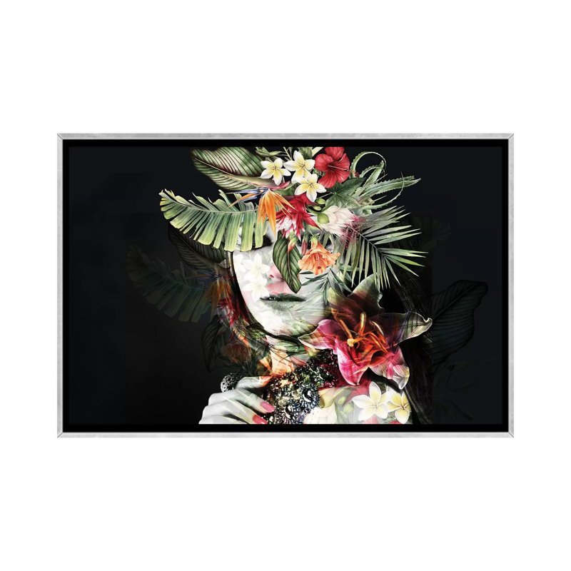 Printemps I - par Tatiana Amrein, impression, H 40 po x l 60 po x 1,5 po, Toile avec cadre argenté, Aucun mat