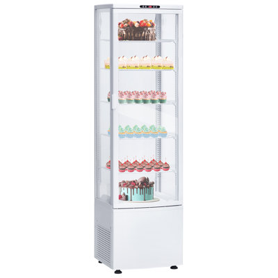 Energy Efficient Commercial Display Refrigerator, 9.8 Cu.Ft. – LED Lighting – Auto Defrost