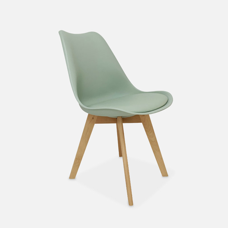 Lewisburg 2 Scandinavian Dining Chairs (Pair), Green