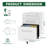 3-Drawer Wide Mobile File Cabinet with Lock, All-Steel Office Storage in White-531246910