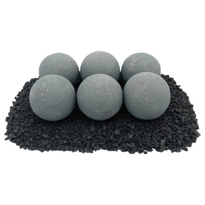 4" Lite Stone Fire Balls