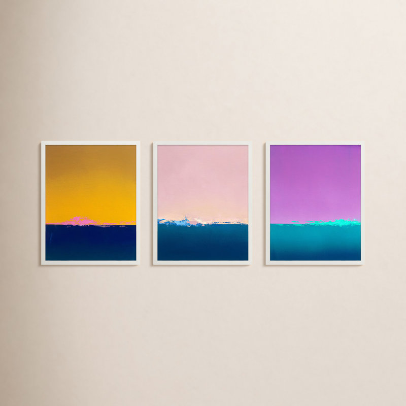 Horizon Print by Lee Lessem, White, 30" H x 24" W x 1.25" D