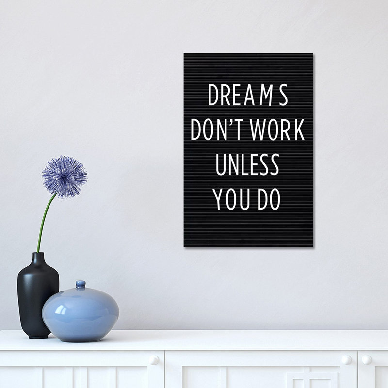 Dreams 1 Piece Wrapped Canvas Wall Art, 45.72cm H x 30.48cm W x 1.91cm D
