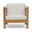 Fauteuil d'extérieur en bois avec coussins Accent, chaise longue d'extérieur-496840929-496840930