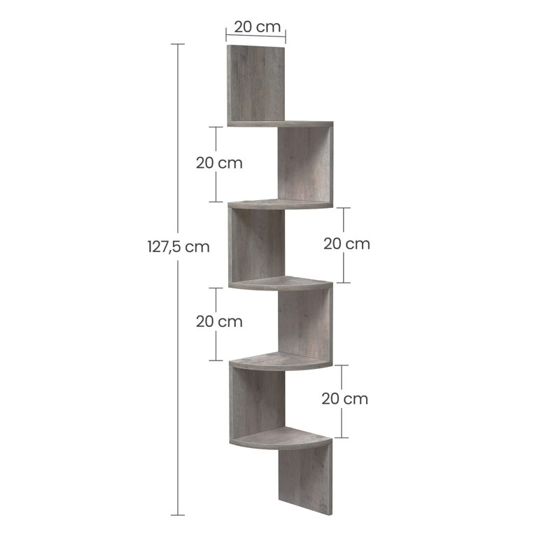 Maceo 5 Piece Corner Shelf