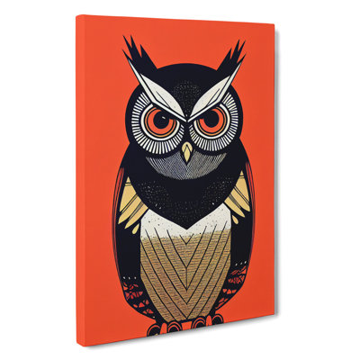 A Spirited Owl - Wrapped Canvas Print