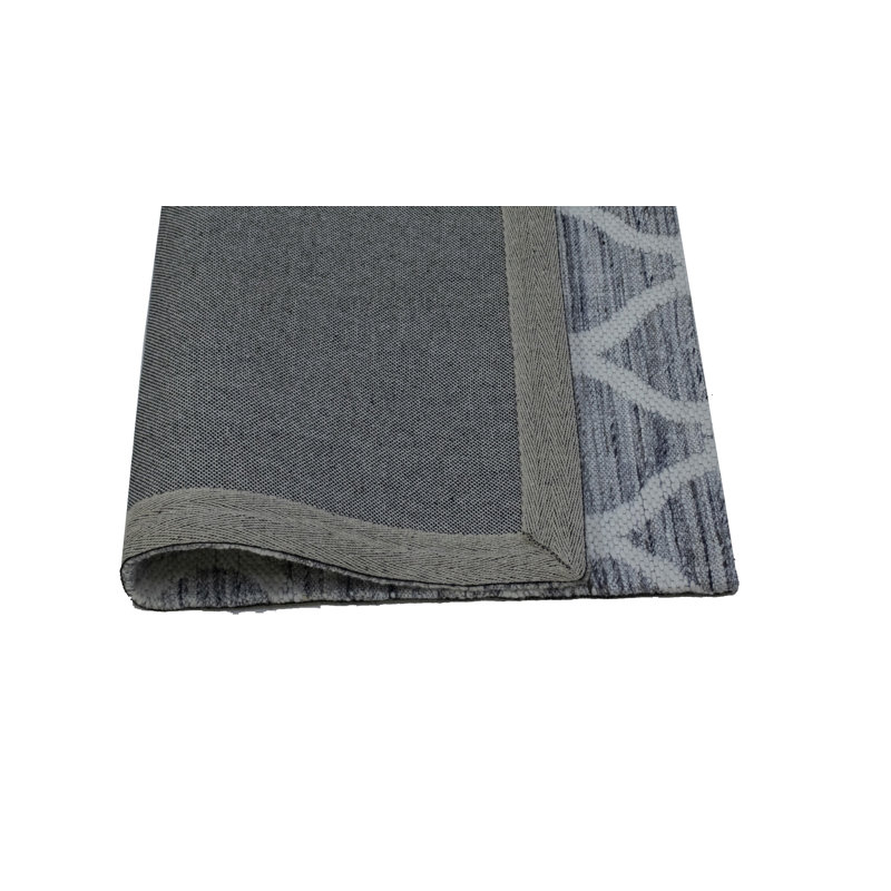 Tapis géométrique en laine touffeté à la main Cheri