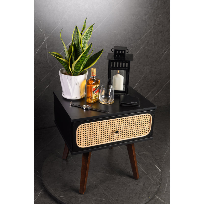 Honebein 50 cm W Bedside Table