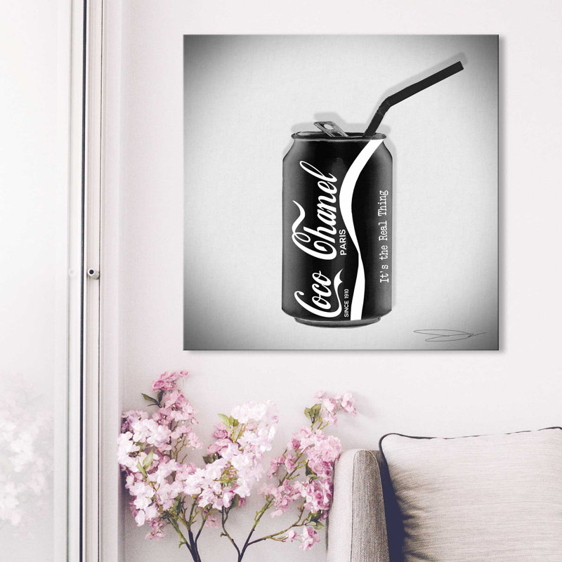 Coco Cola Classic (Square) par By Jodi - impression, Toile tendue, H 18" x l 18" x P 1"