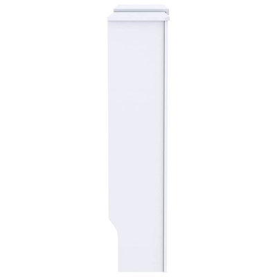 Couvercle de radiateur manuel Vidaxl 2 pièces blanc (142-205) x 20,5 x 81,5 cm
