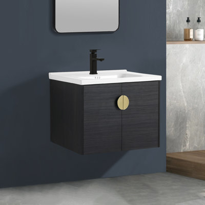 Meuble-lavabo mural avec lavabo 
