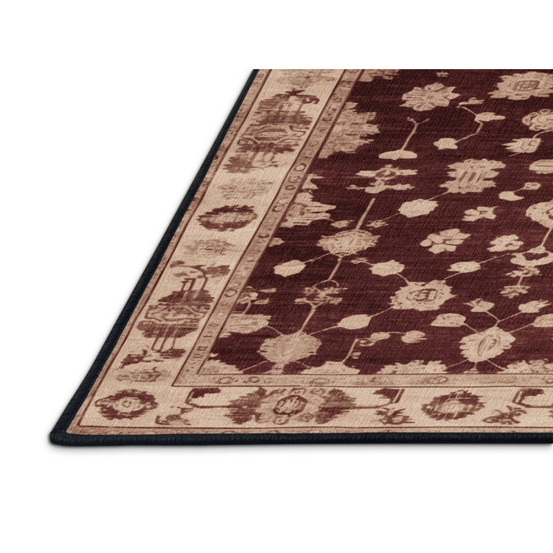 Tapis noir surteint lavable à la machine, Rectangulaire 7 pi x 10 pi