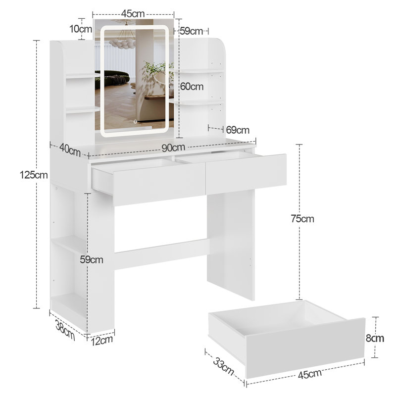 Dressing Table with Mirror