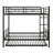 Metal Bunk Bed With Trundle-1893343110