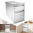 Dionise 13x20.5x21" Pull-out Kitchen Drawers Stainless Steel