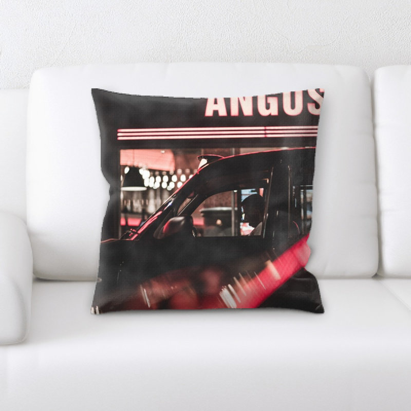 Microsuede Reversible Throw Pillow