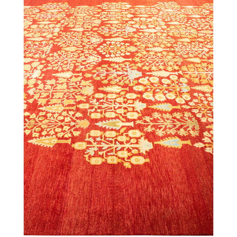 Lieschen One-of-a-Kind 9' 1" X 12' 1" Hand Knotted Area Rug