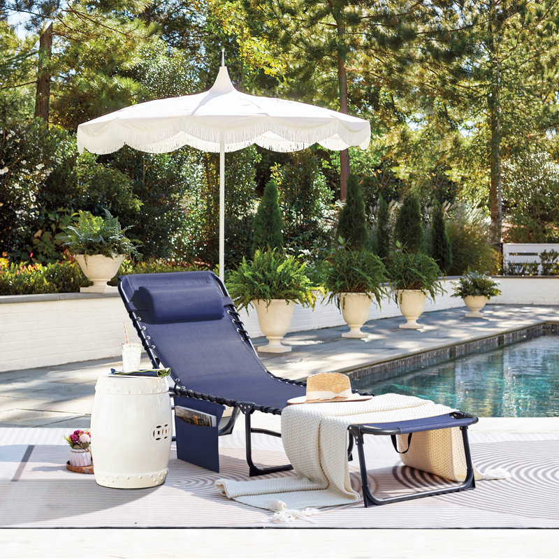 Shanasha 1 Pcs Outdoor Lounge Chair with Sauna Foldable Chair Adjustable Height Patio Lounge Chair,Suitable for Beach,Lawn and Pool