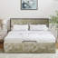 Lit plateforme tapissier Neilius avec housse lavable-92577755-92576042