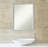 Ivayla Wood Flat Wall Mirror