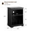 Support pour tourne-disque 29,8 "de style maison de campagne, armoire de rangement pour disques vinyle avec séparateurs en métal-129334174-129334176