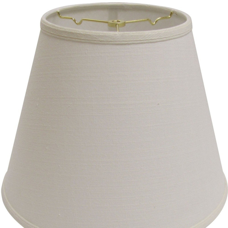 Abat-jour en lin 16 po Empire, Blanc