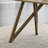 Dafne 70" Rectangular Walnut Oak Geometric Cross Base Dining Table