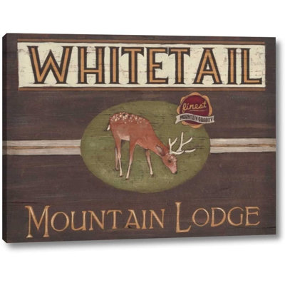 Lodge Sign I 1 Piece Wrapped Canvas Painting