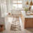 Mill Natural Hand Woven Wool/Viscose/Cotton Geometric Rug in Gray-1757700865