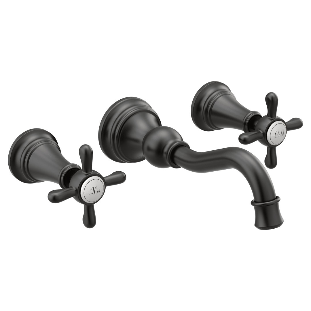 Weymouth Wall Mounted Bathroom Faucet Moen