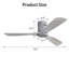 Ventilateur de plafond 3 pales Nicola-1312092812