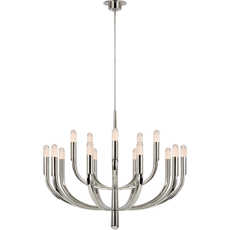 Kelly Wearstler 15 - Light LED Chandelier, Clear, Bronze