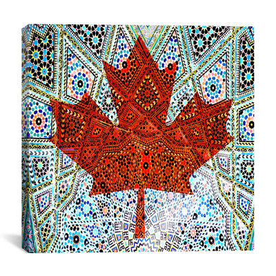 «Canada Flag Maple Leaf # 6», reproduction d'impression sur toile