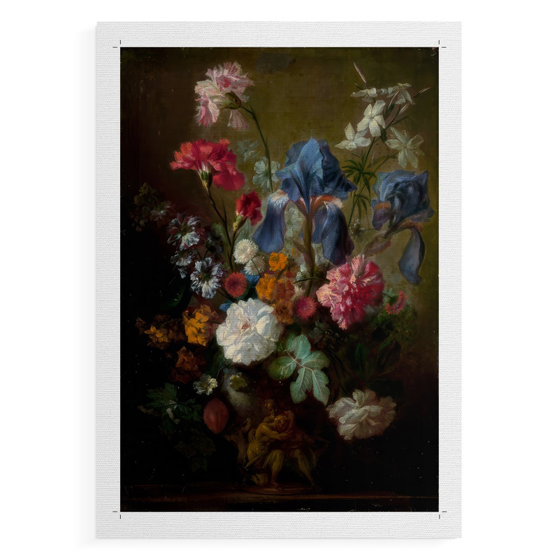 Demure Dutch Floral I - Impression sur toile seulement - NON-CADRE, H 27 po x l 18 po