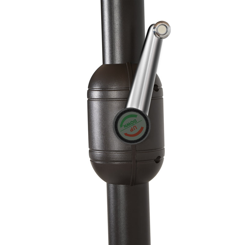 Parasol Pérou avec auvent ventilé 108 po, Vert foncé