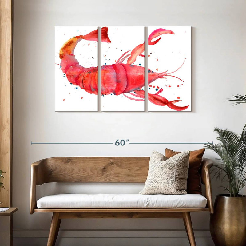 Homard rouge Brampt, H 28 po x l 45 po