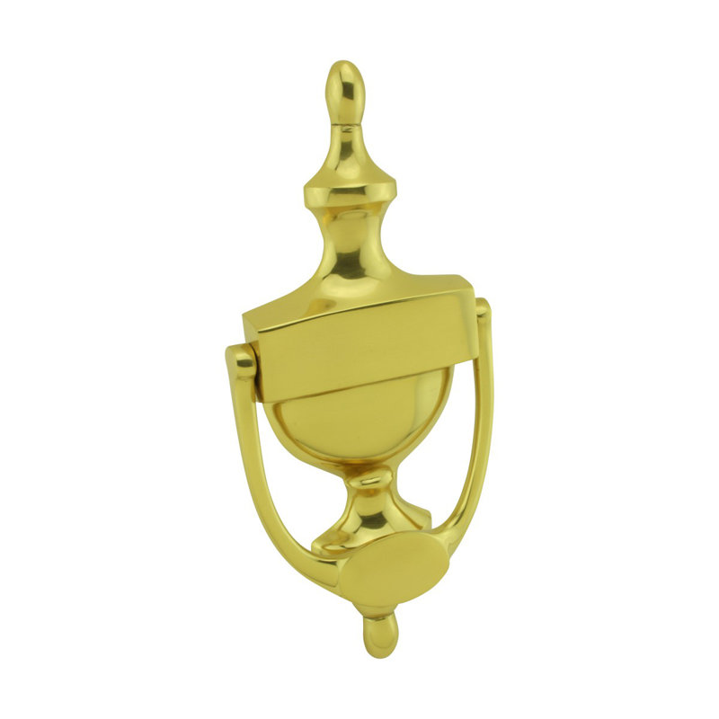 Heurtoir de porte de style traditionnel 8 "avec quincaillerie de fixation Renovator's, Laiton
