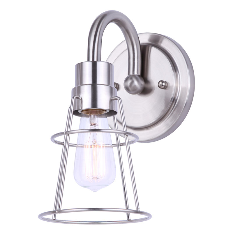Cullins Dimmable Bath Sconce, Brushed Nickel