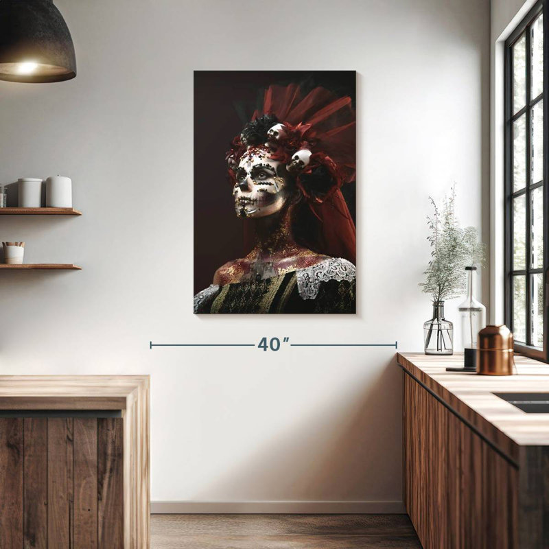 Hitzel Santa Muerte Skeleton, 39" H x 26" W