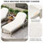 Fauteuil inclinable de qualité supérieure en bois d'acacia avec dossier arqué-947975385