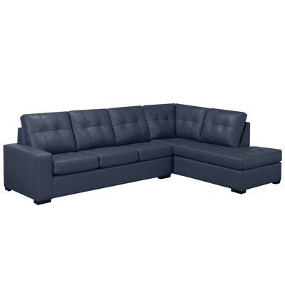 Yeprad Leather L-Shaped Sectional