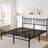Carrold 42" Platform king bed frame with headboard, Heavy Duty metal bed frame Structure, No Box Spring Needed, No Squeak, Spacious Beds for Couples & Families, Perfect for Master Bedrooms-1731382480