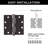 Design House 189530 Door Hinges For Interior Doors 6-Pack 4.5-Inch X 4.5-Inch – Square 5/8-Inch Radius Steel Door Hinge – Antique Brass – Fits Standard Doors-92166922